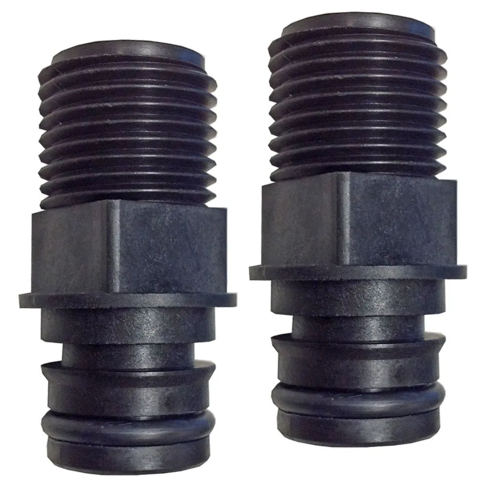 3/4 Quad Port x 1/2" NPT Straight Fittings (Pair)