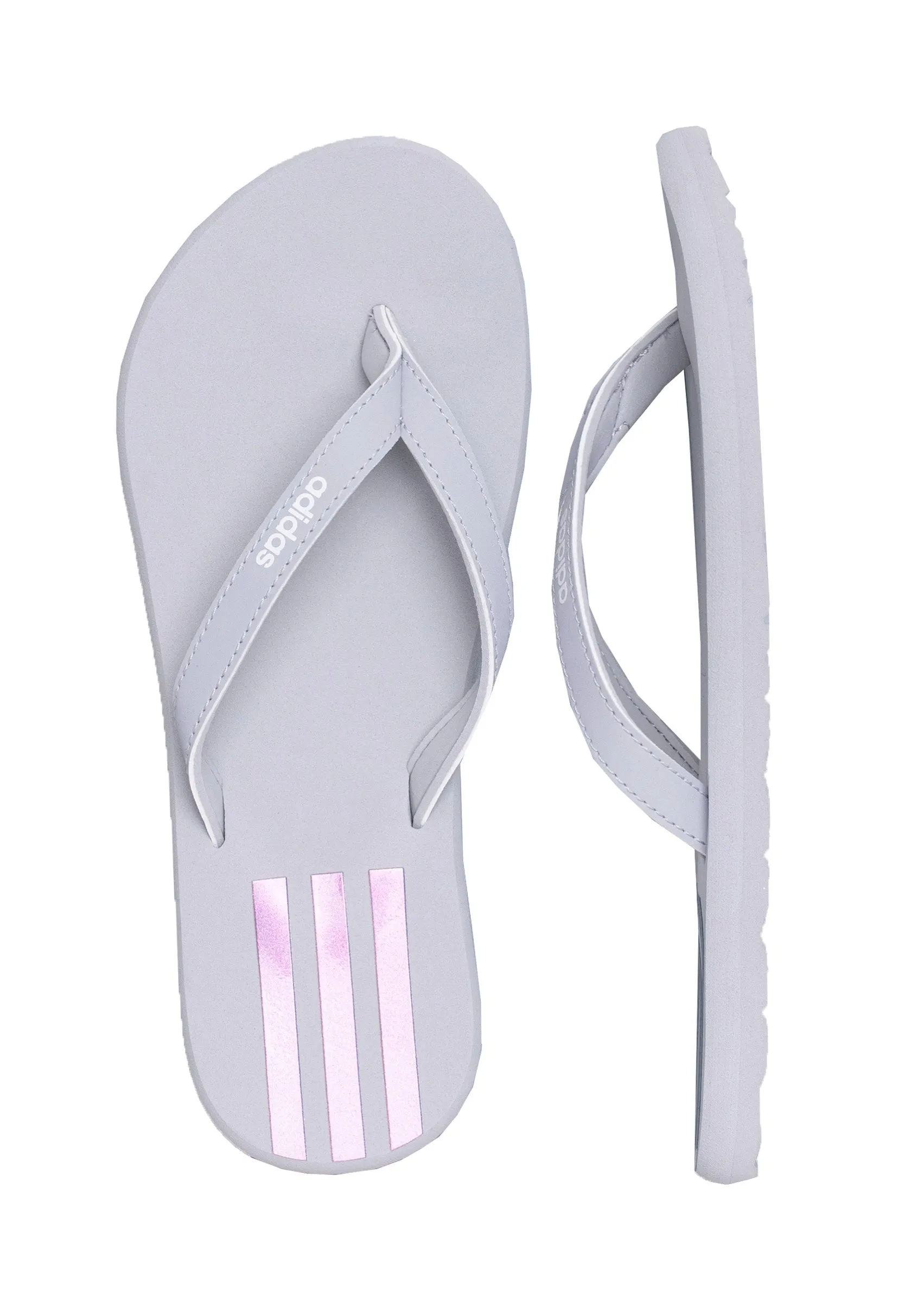 Adidas - Eezay Flip Flop Halo Silver/Iridescent/Ftwr White - Girl Slides