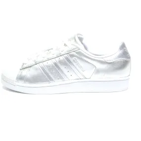 Adidas Superstar Low-Top Sneakers Leather Silver Colour For Women