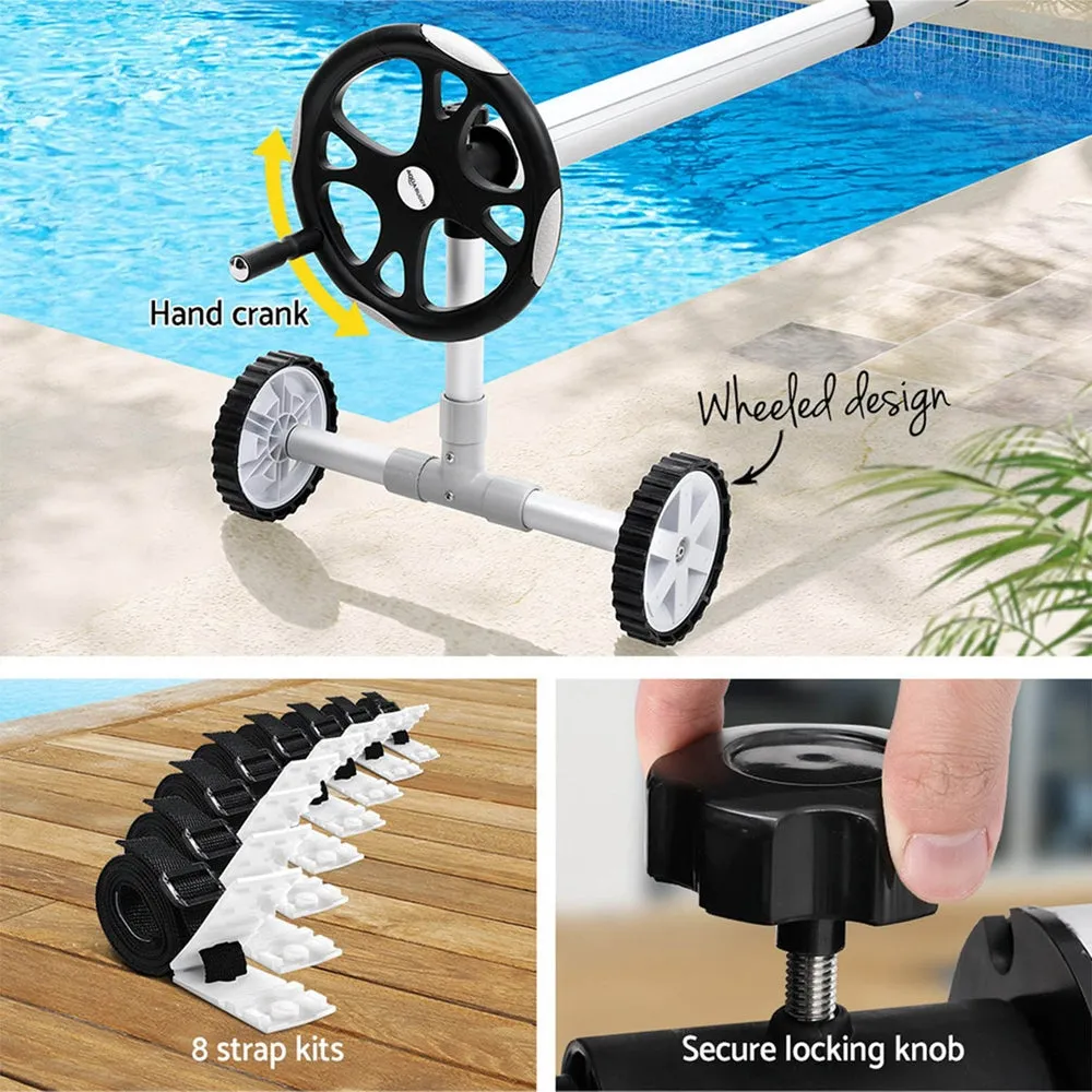 Adjustable Aluminium Pool Roller & Cover Set, 11x6.2m | Aquabuddy