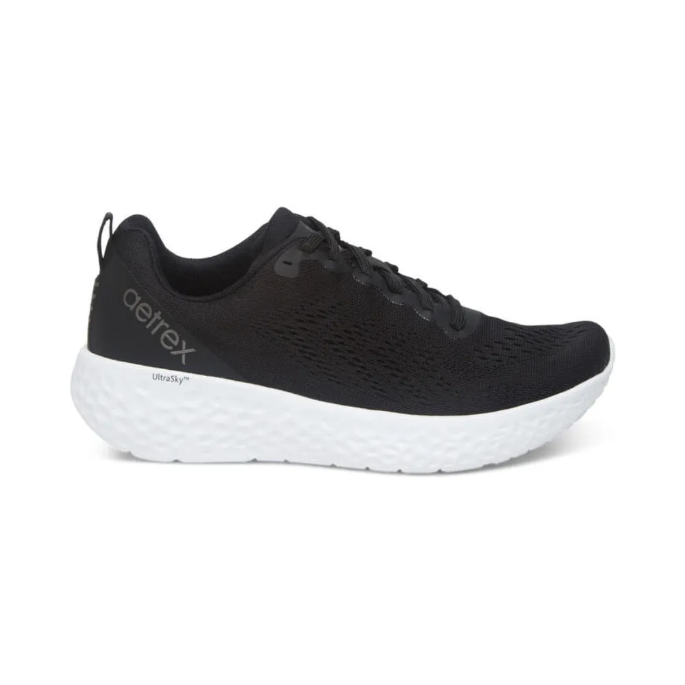 Aetrex Women's Danika Arch Support Sneaker Black