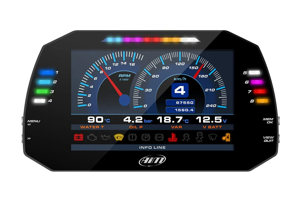 AiM Sports MXG 1.3 Strada Large Color TFT Dash