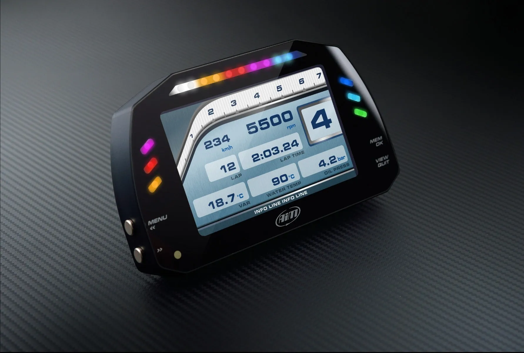 AiM Sports MXS 1.3 Strada Compact Color TFT Dash