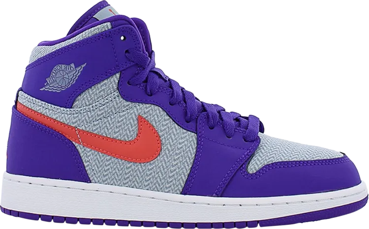 Air Jordan 1 Retro High GG Fierce Purple sneakers, gray