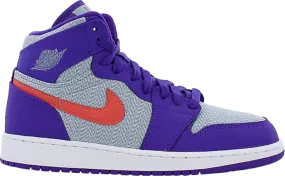 Air Jordan 1 Retro High GG Fierce Purple sneakers, gray