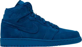 Air Jordan 1 Retro High GS Blue Suede sneakers, blue