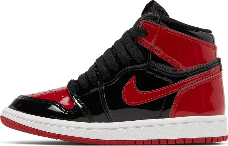 Air Jordan 1 Retro High OG PS Patent Bred, red