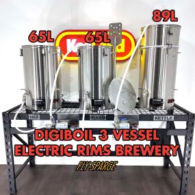 Allstar 65L x 65L x 89L DigiBoil 3 Vessel Brewery (RIMS)