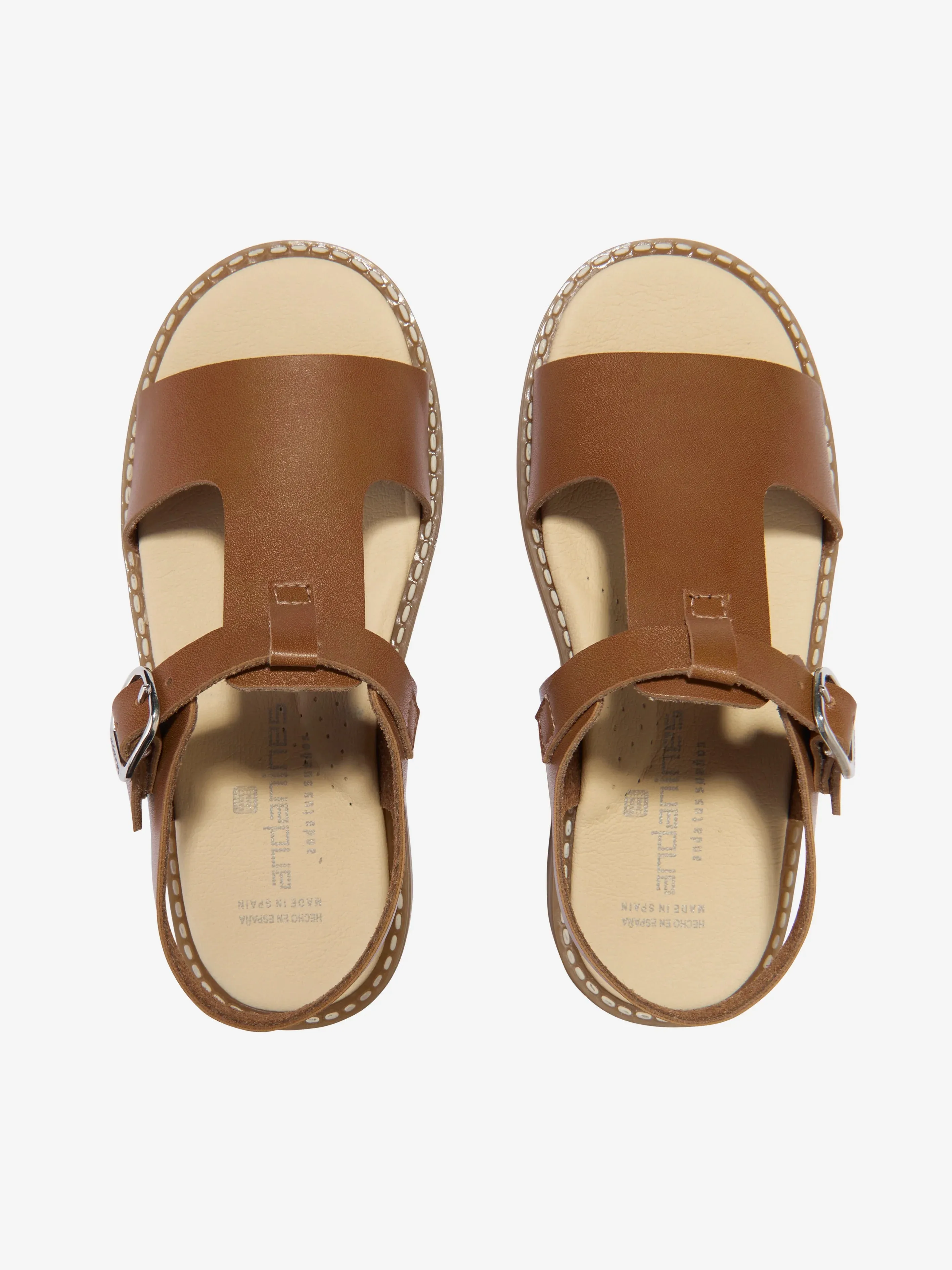 Andanines Tan Leather Sandals