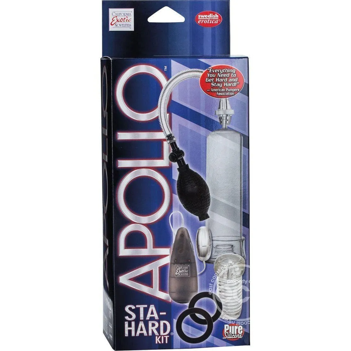 Apollo Sta-Hard Kit Penis Pump - Black