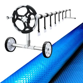 Aquabuddy Pool Cover Roller Blanket Bubble Heater Solar Swimming Covers 8x4.2M