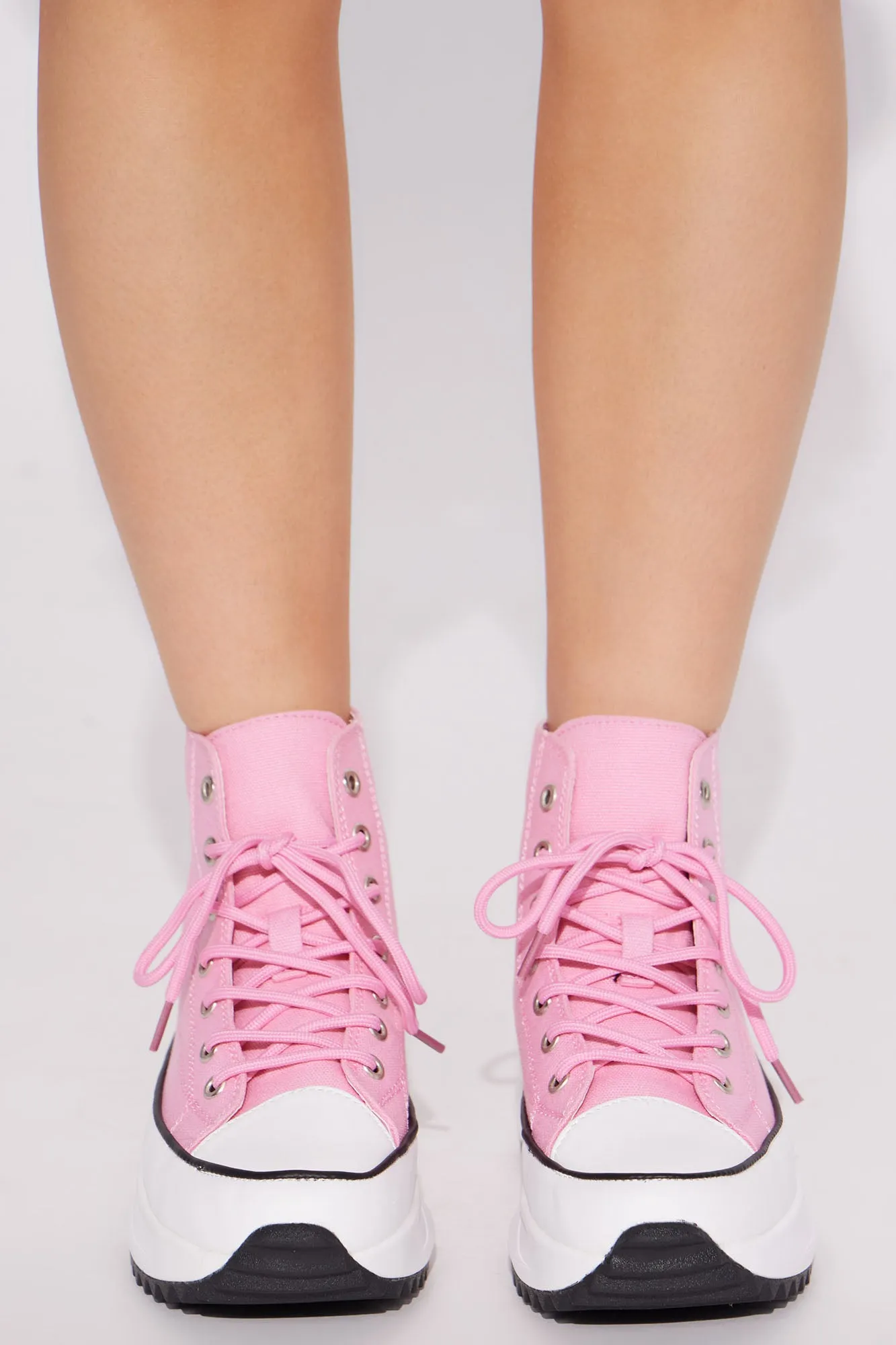 Bailey High Cut Sneakers - Pink