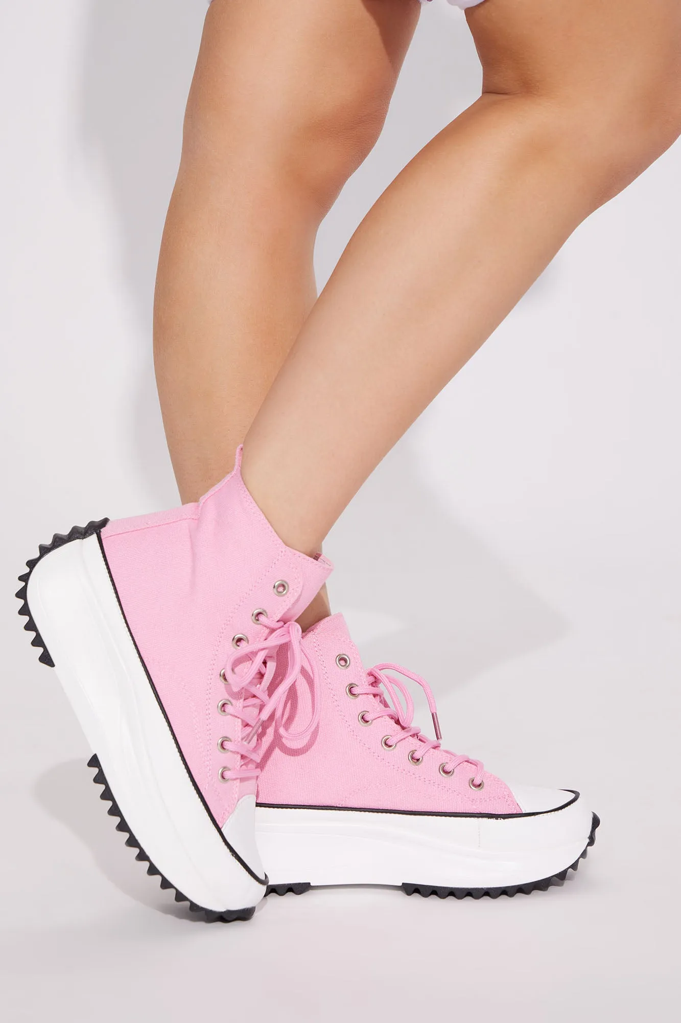 Bailey High Cut Sneakers - Pink