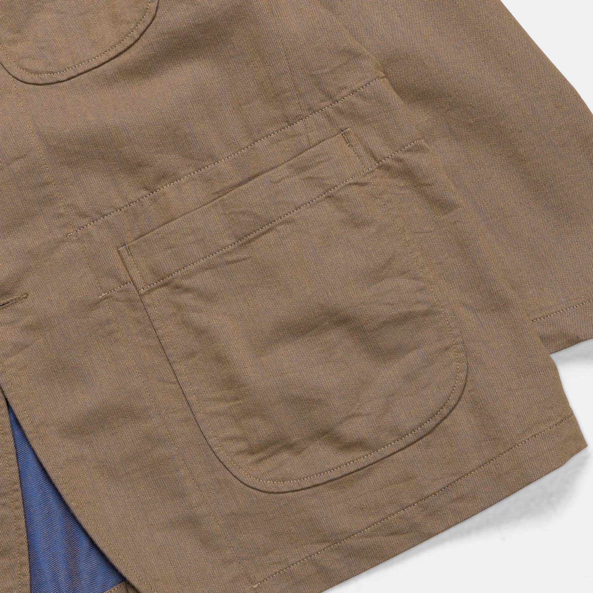 Bedford Jacket - Khaki/Blue PC Iridescent Heavy Twill