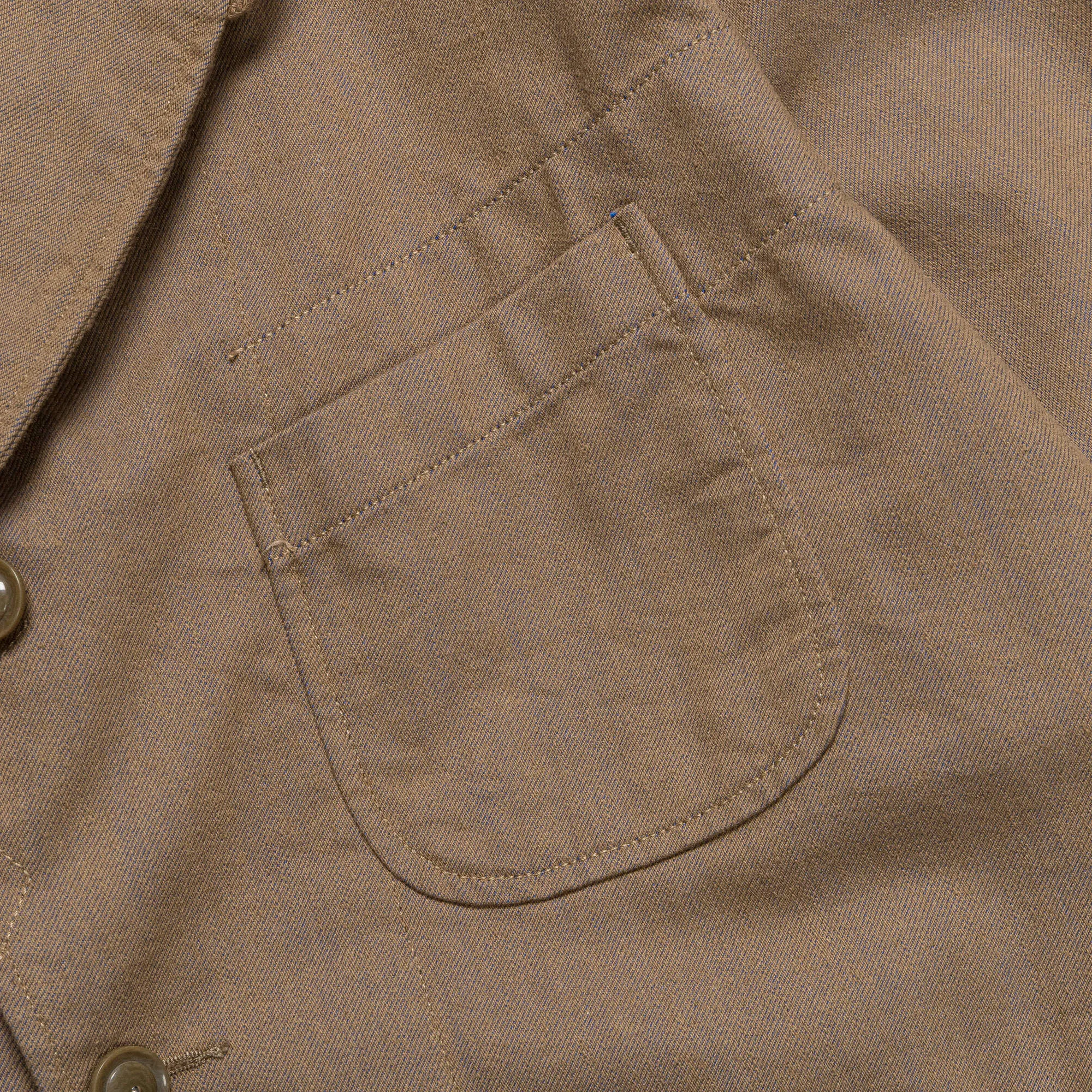 Bedford Jacket - Khaki/Blue PC Iridescent Heavy Twill