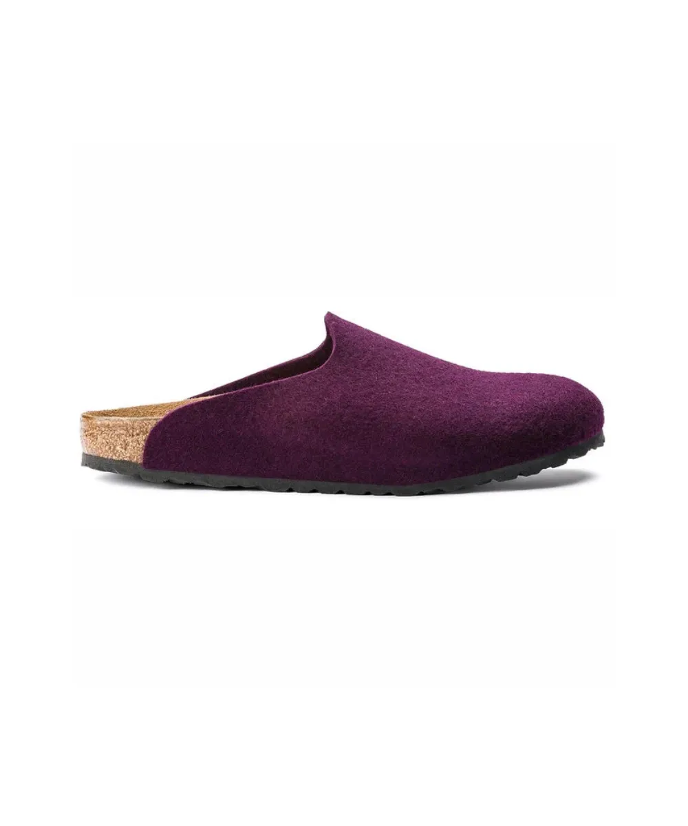 BIRKENSTOCK AMSTERDAM LOAFERS IN AUBERGINE