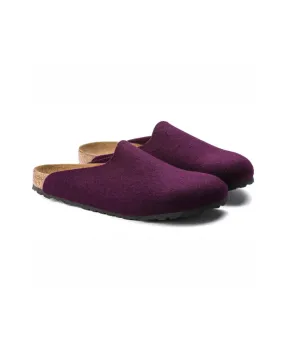 BIRKENSTOCK AMSTERDAM LOAFERS IN AUBERGINE