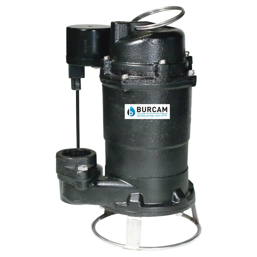 Burcam  400700 3/4 hp 1875 gph 115 volts Cast Iron Submersible Grinding Pump