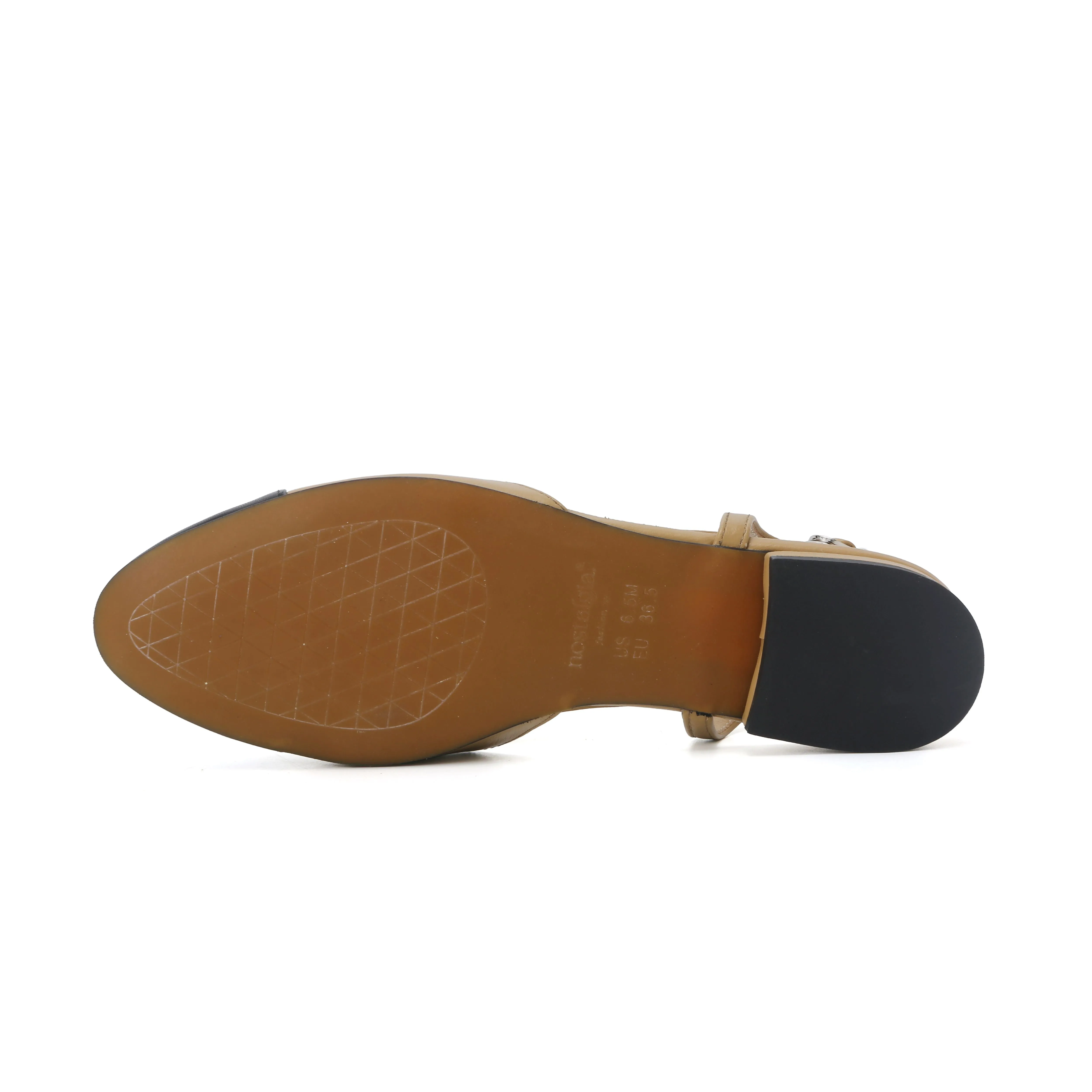 Chic Serenity Genuine Lambskin Strap Flats