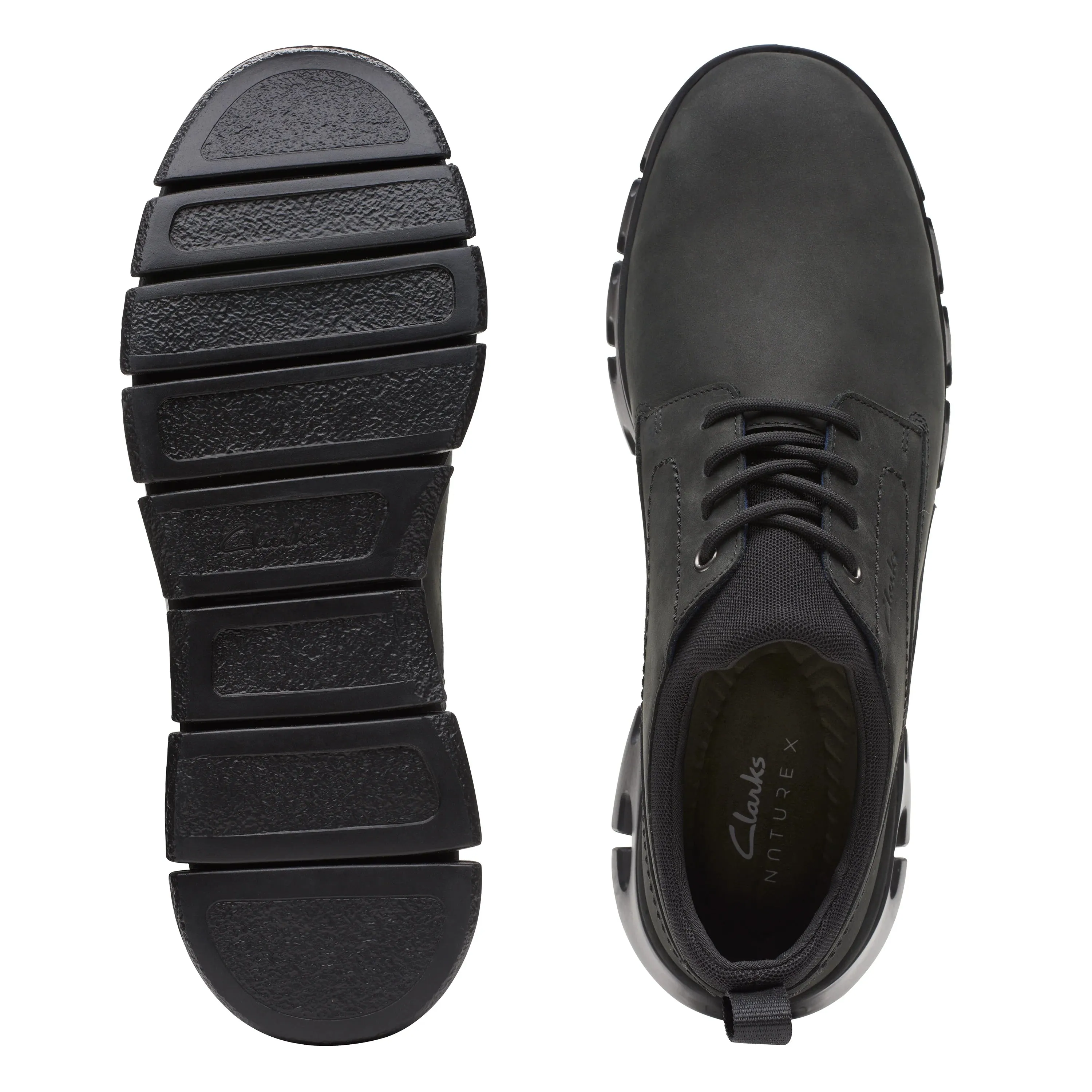 CLARKS | SNEAKERS HOMBRE | NATURE X TWO BLACK NUBUCK | NEGRO