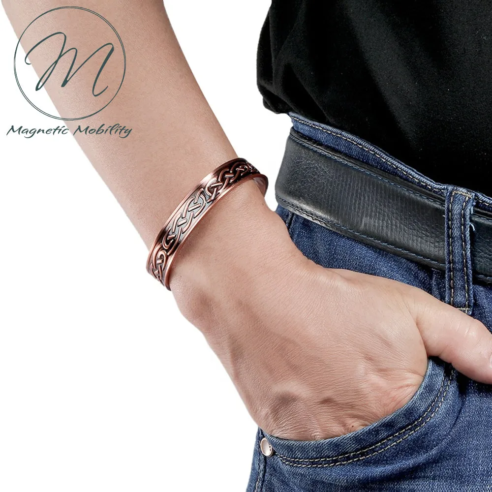 Copper Bracelet: Trefoil Copper | Magnetic Mobility