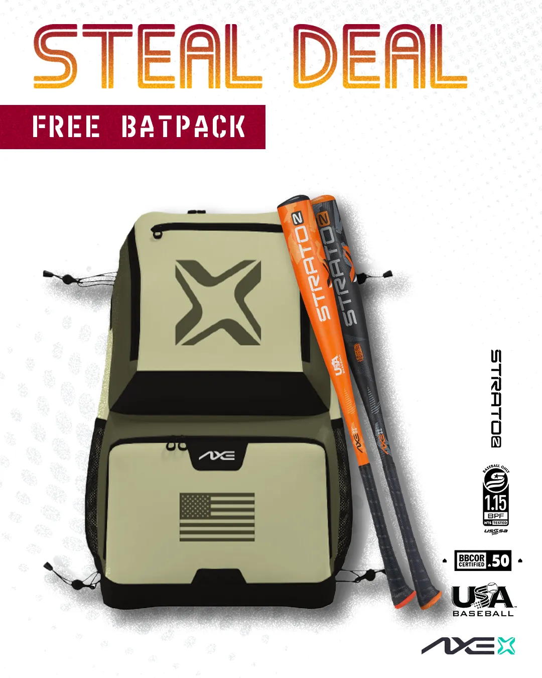 Daily Steal 3 | Free Limited Edition Batpack with Strato 2 USSSA Purchase