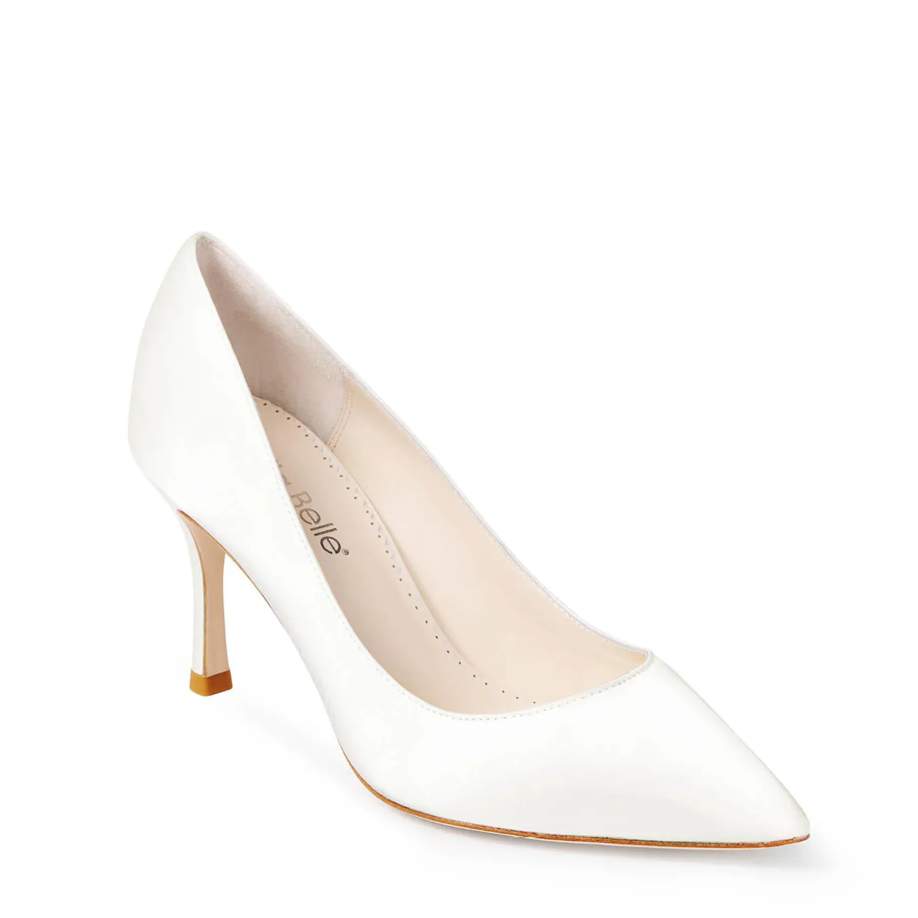 Diana - Classic Silk Satin Bridal Pumps - Ivory