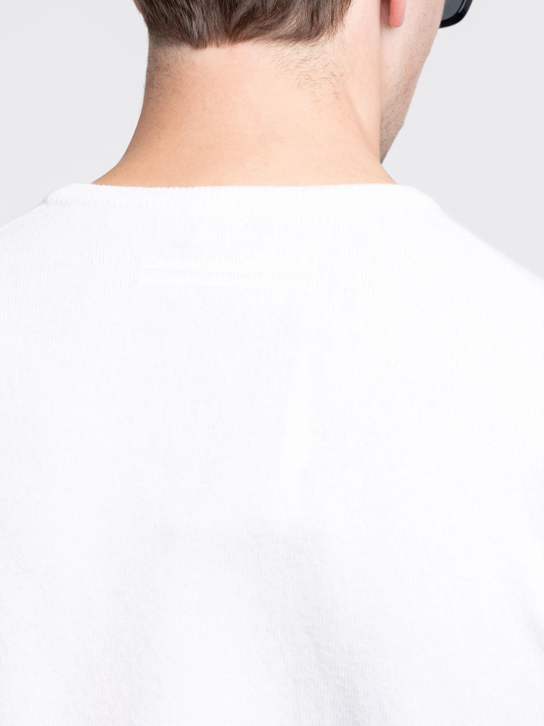 Ecru White Oasi Cashmere Crewneck