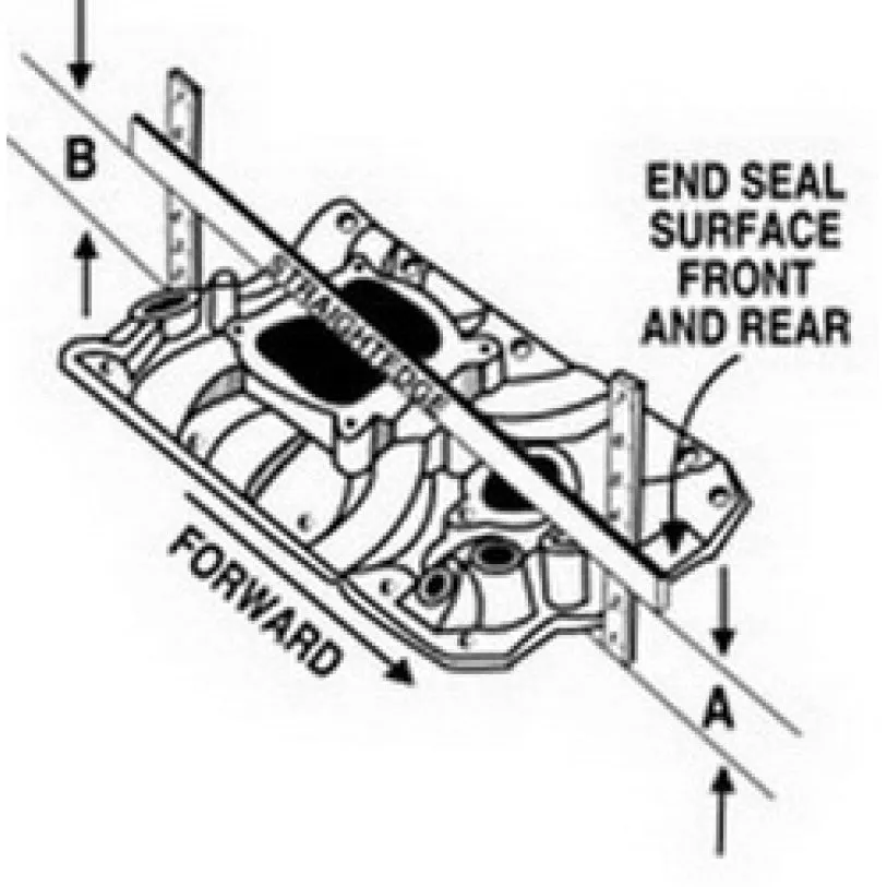 Edelbrock Performer 2-0 Intake Manifold - Cast Finish