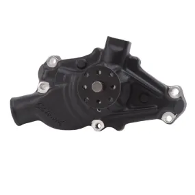 Edelbrock SB Chevy Water Pump - Short Black