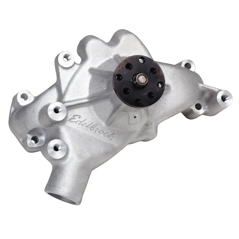 Edelbrock Victor Aluminum Water Pump - BB Chevy - Long-Style Pump - 5/8" Pilot Shaft