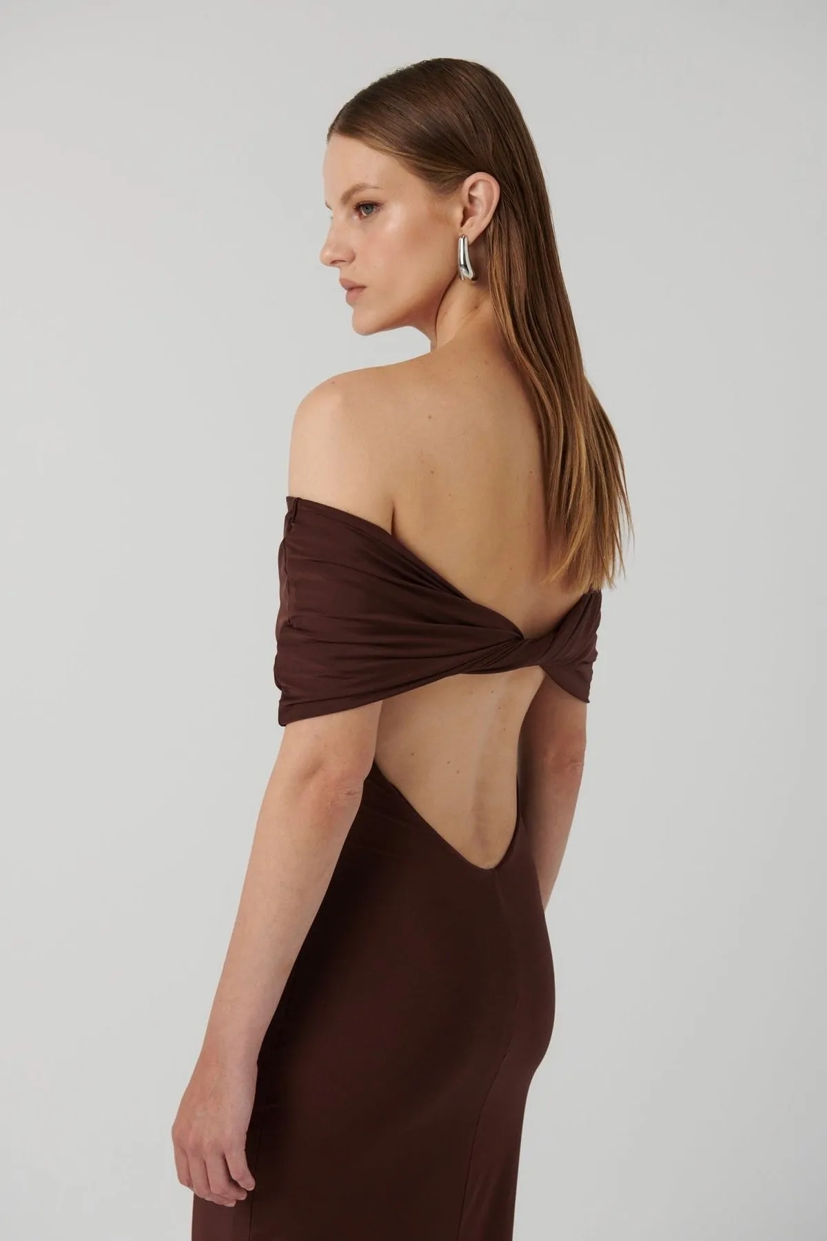 Effie Kats Viela Gown - Coffee