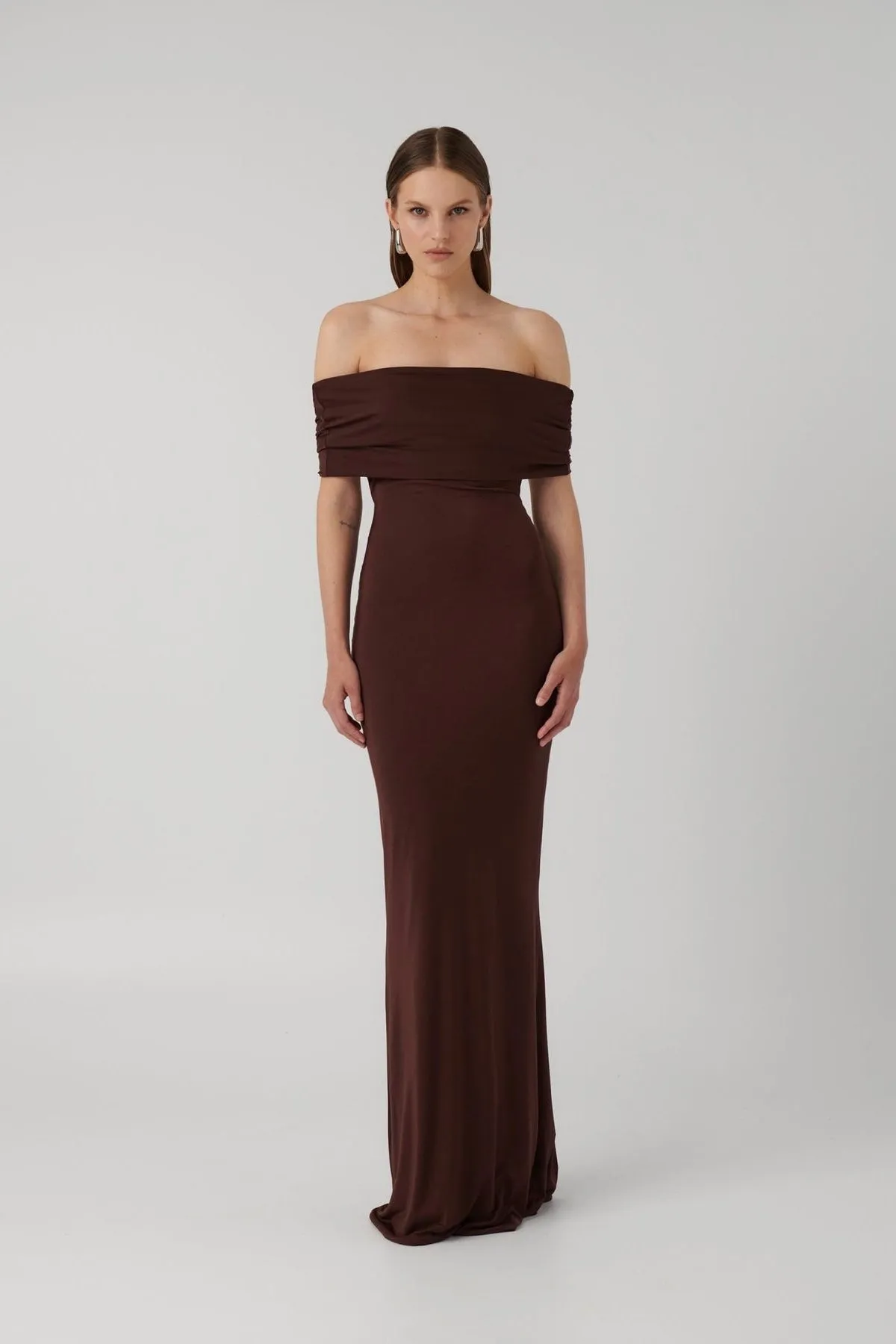 Effie Kats Viela Gown - Coffee