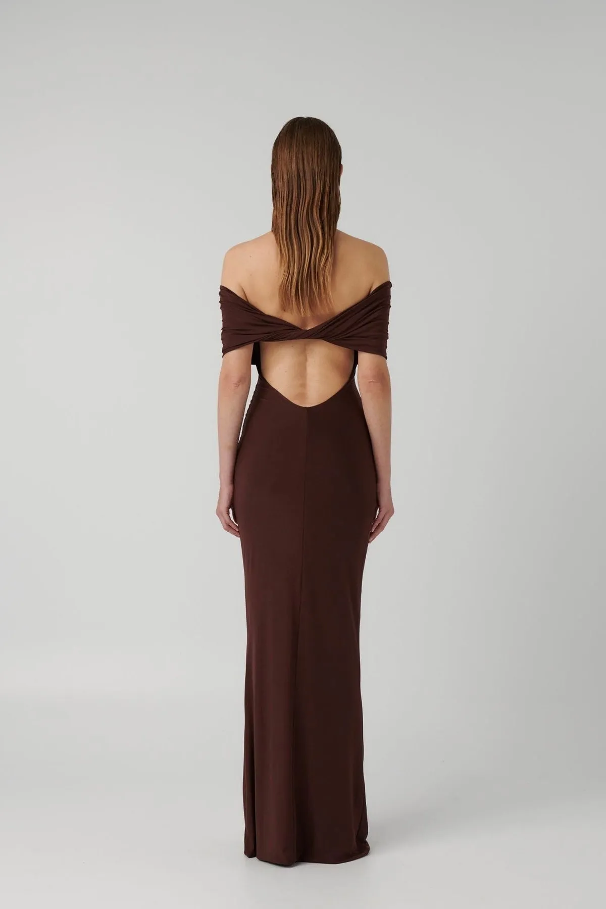 Effie Kats Viela Gown - Coffee