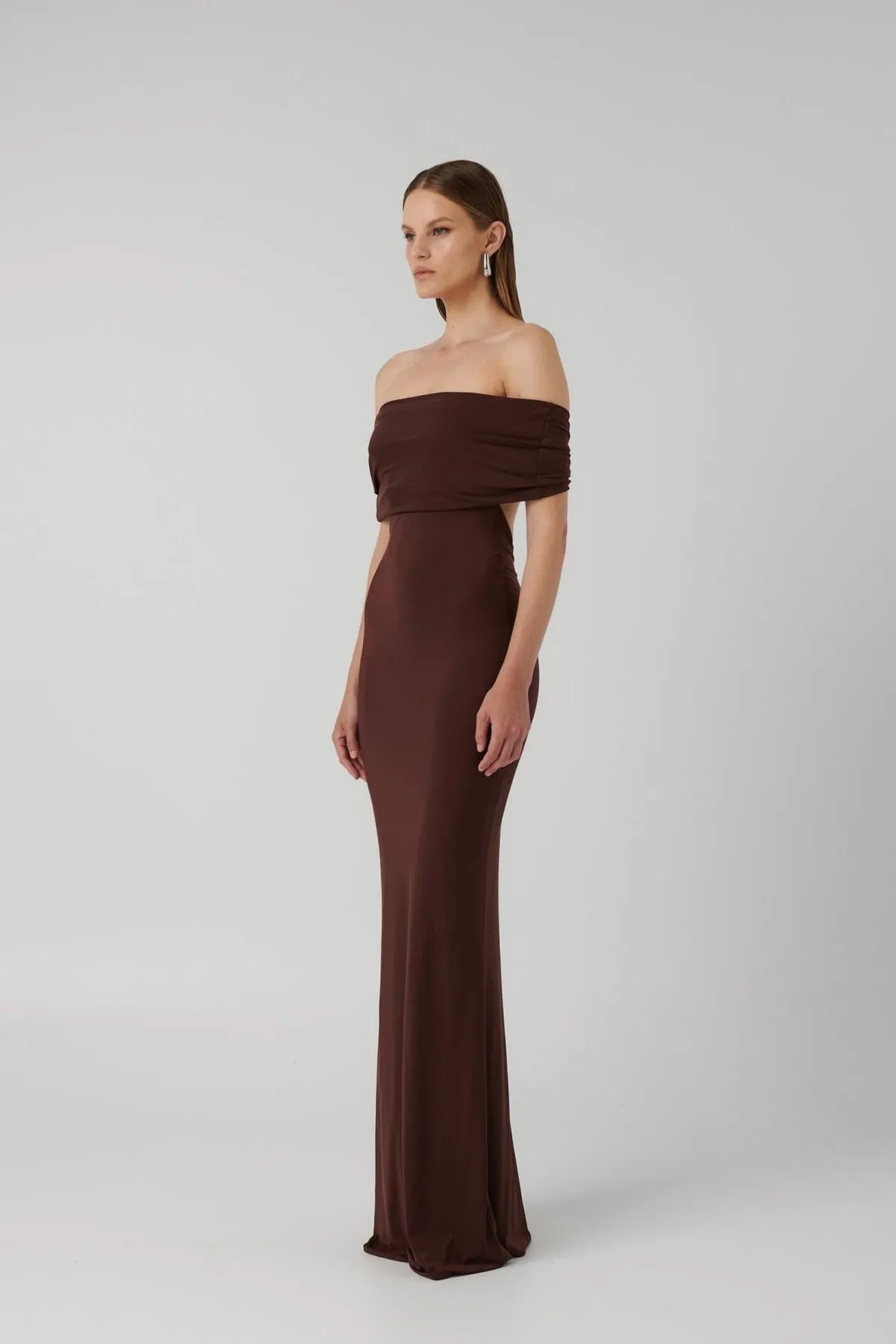 Effie Kats Viela Gown - Coffee