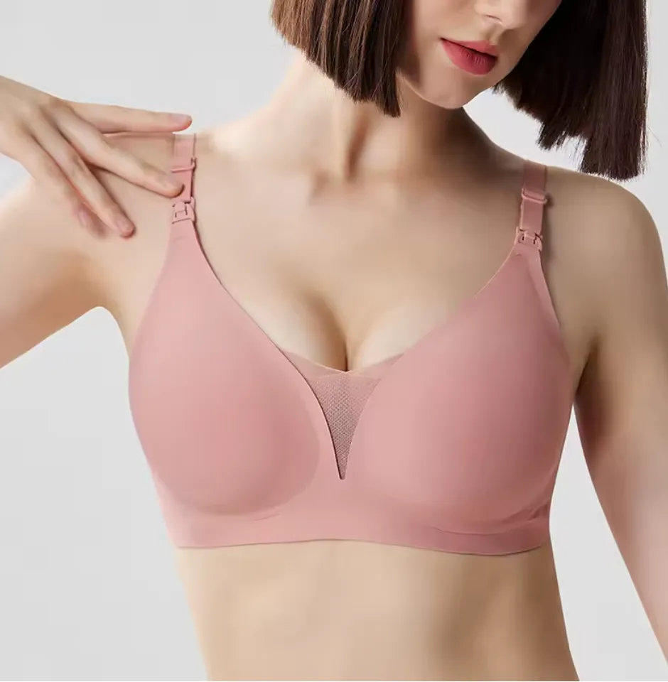 Ella - Second Skin Jelly Strip Nursing Bra (Light Mauve)