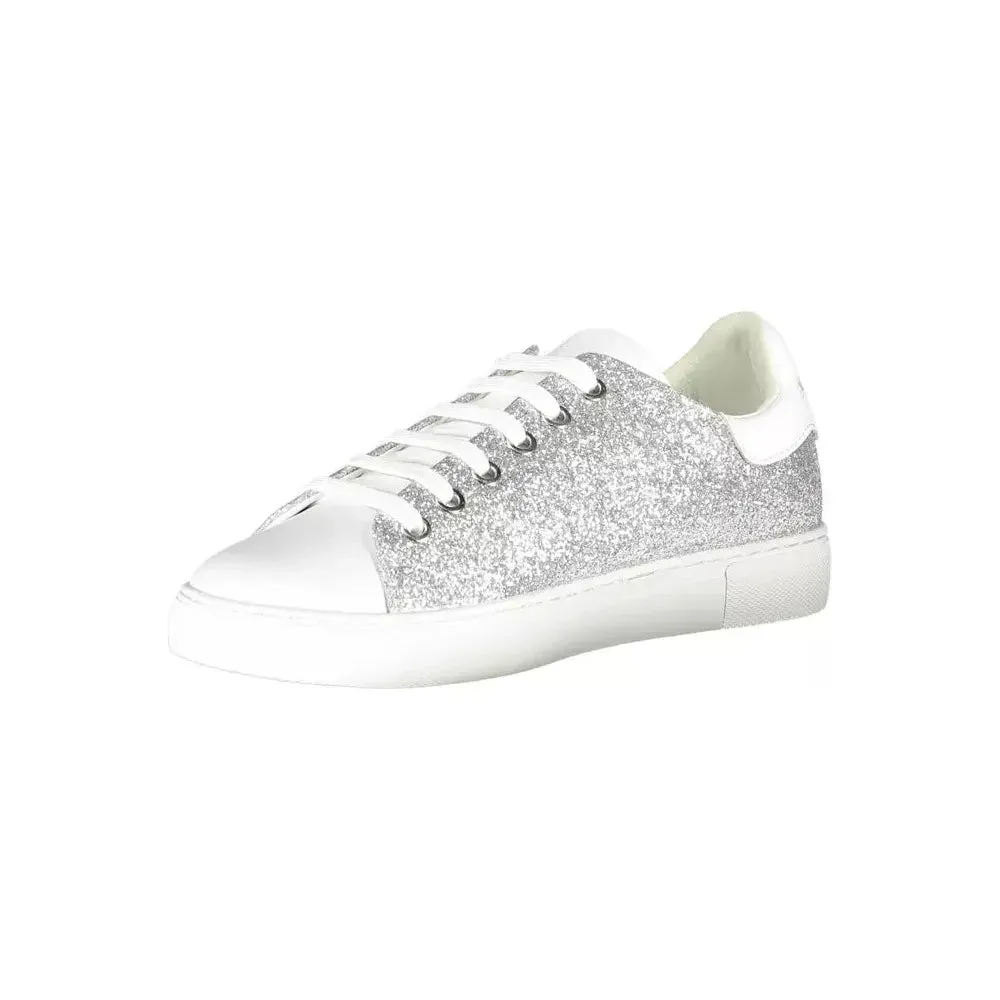 Emporio Armani Silver Polyester Women Sneaker