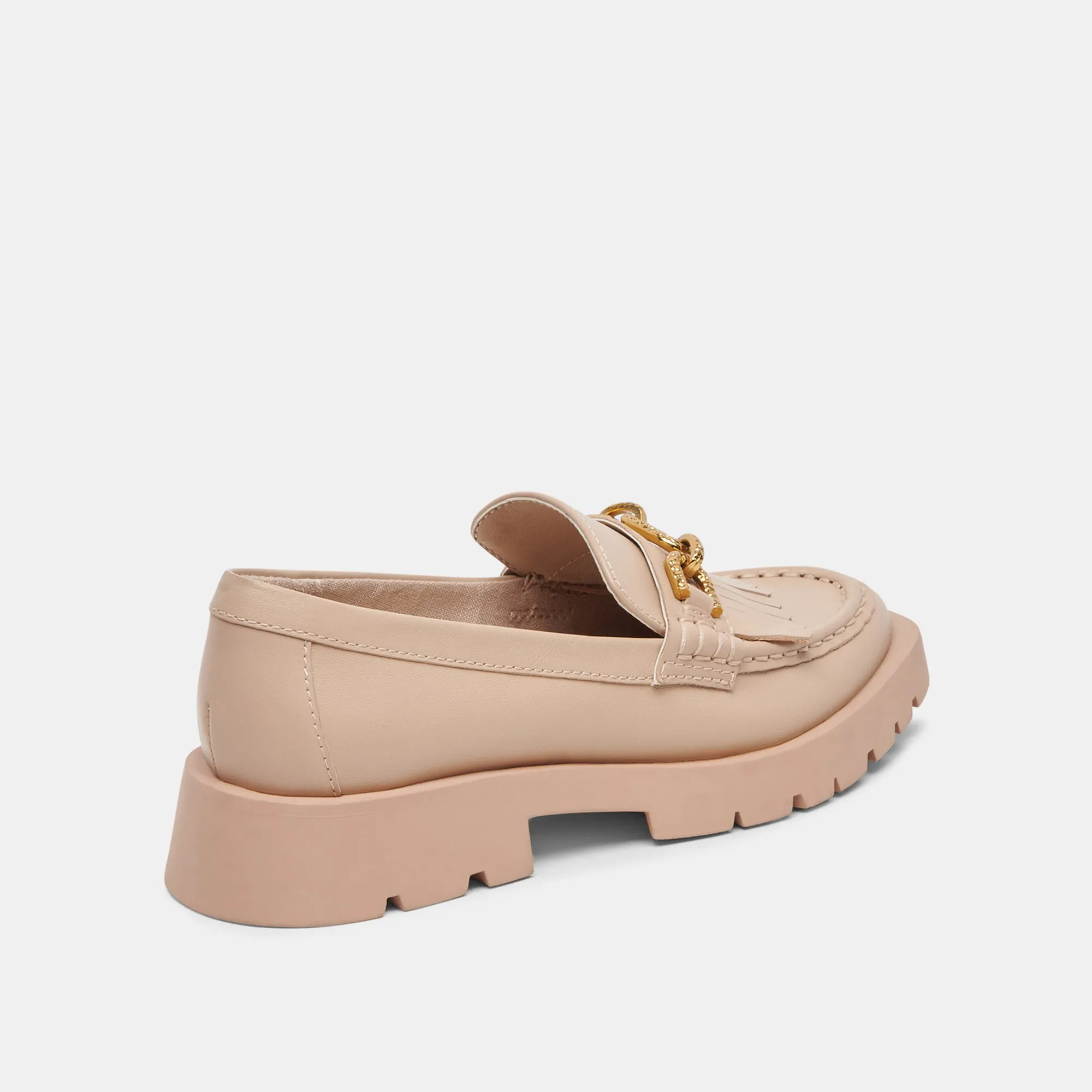 ERNA WIDE FLATS LT BLUSH LEATHER