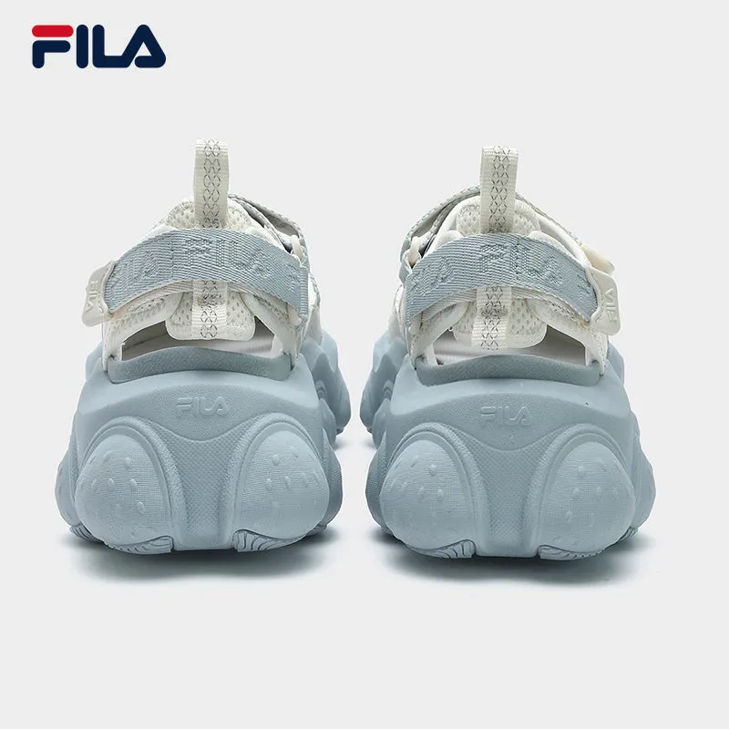 FILA CORE FRAGOLA FASHION MODERNO Women's Sandal Shoes (White-Grey / Cream-Brown)