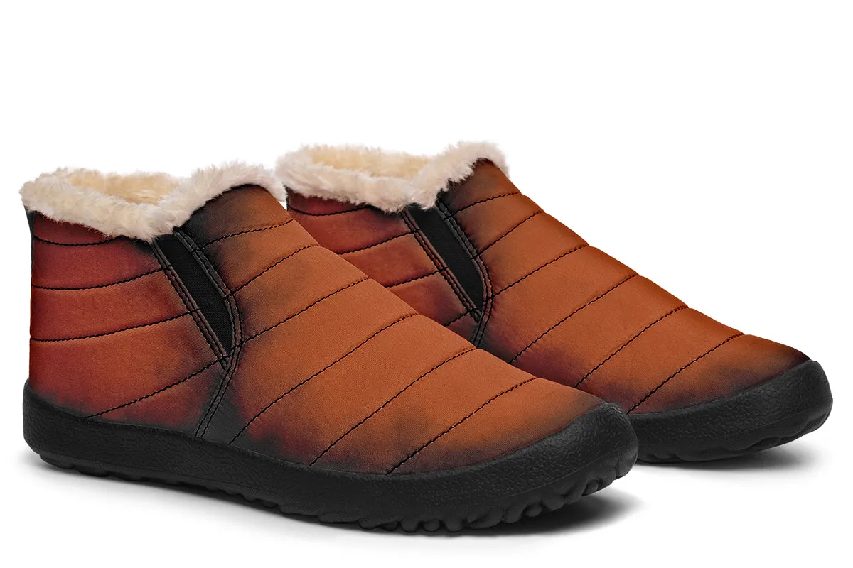 Fire-Forged Winter Sneakers - Warm & Easy Slip-On Shoes Lined with Vegan Wool with Anti-Slip Soles