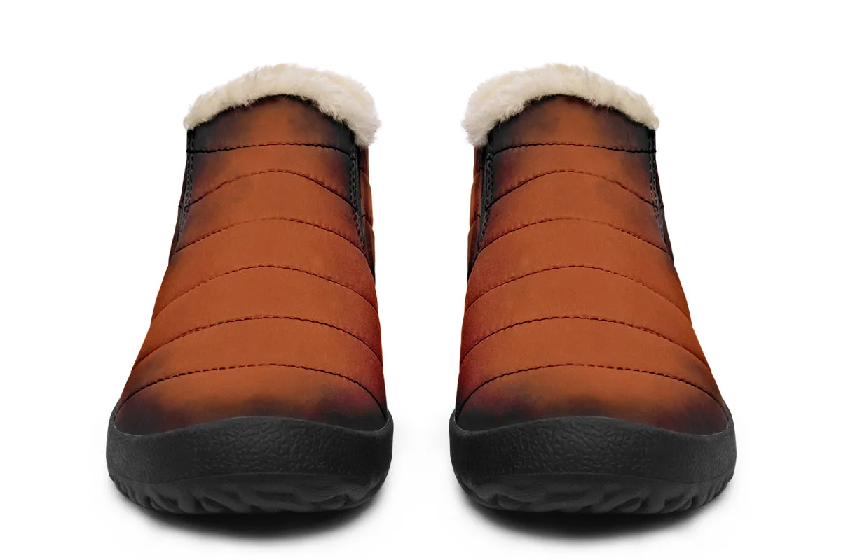 Fire-Forged Winter Sneakers - Warm & Easy Slip-On Shoes Lined with Vegan Wool with Anti-Slip Soles