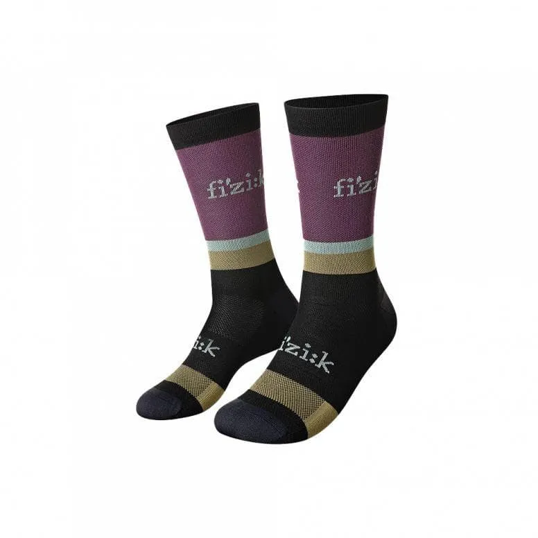 Fizik Team Edition Cycling Socks - Mud/Grape - Medium