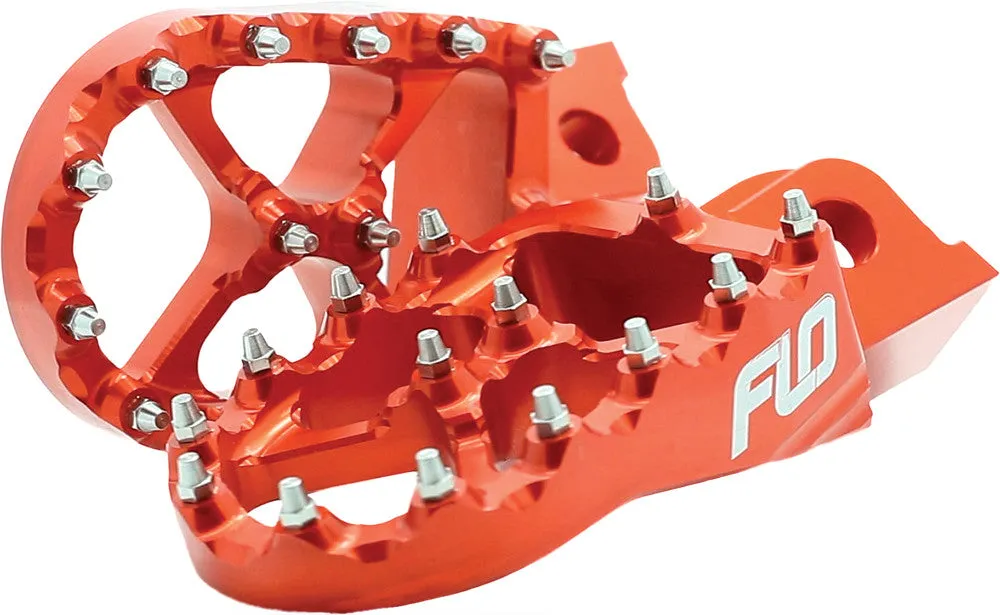 FLO MOTORSPORTS PRO SERIES FOOT PEGS ORANGE KTM/HUS FPEG-795-2 ORG