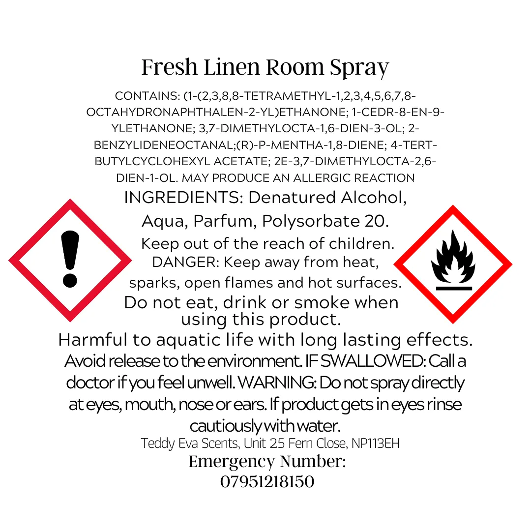 Fresh Linen 150ml Room Spray