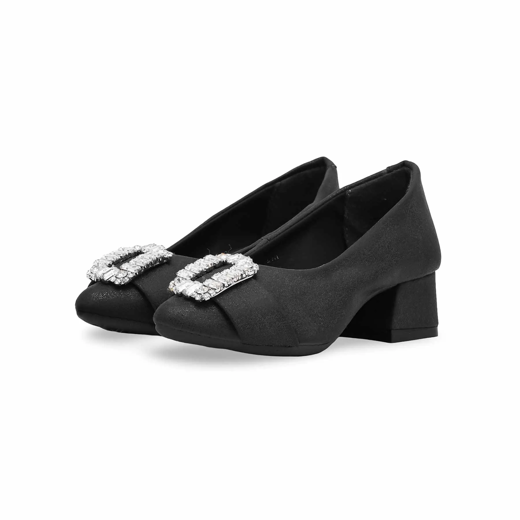 Girls Black Formal Pumps KD0920