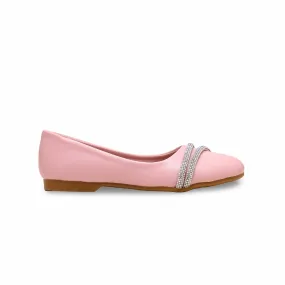 Girls Pink Formal Pumps KD0965