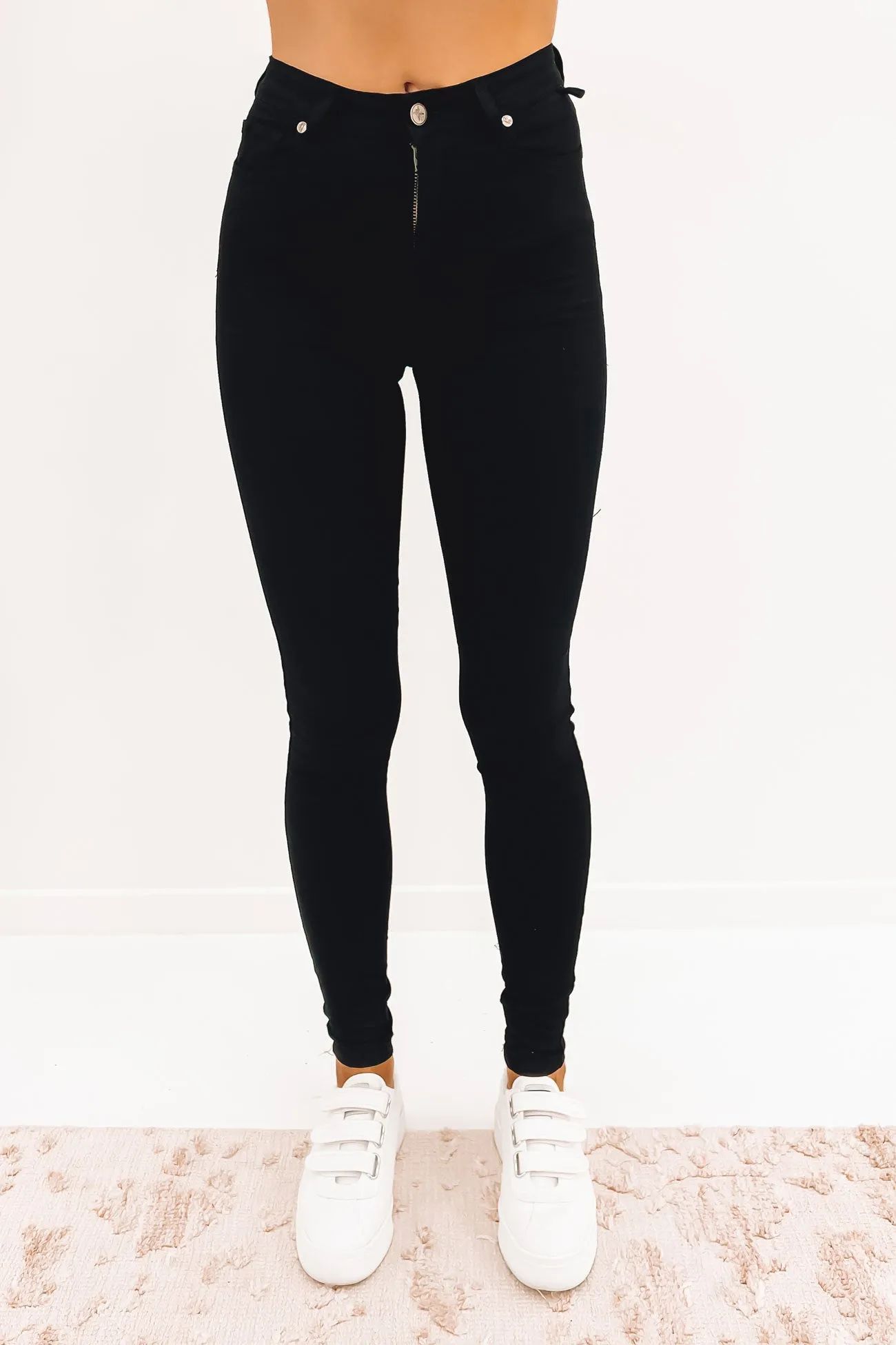 High Waisted Gelato Leg Stretch Black