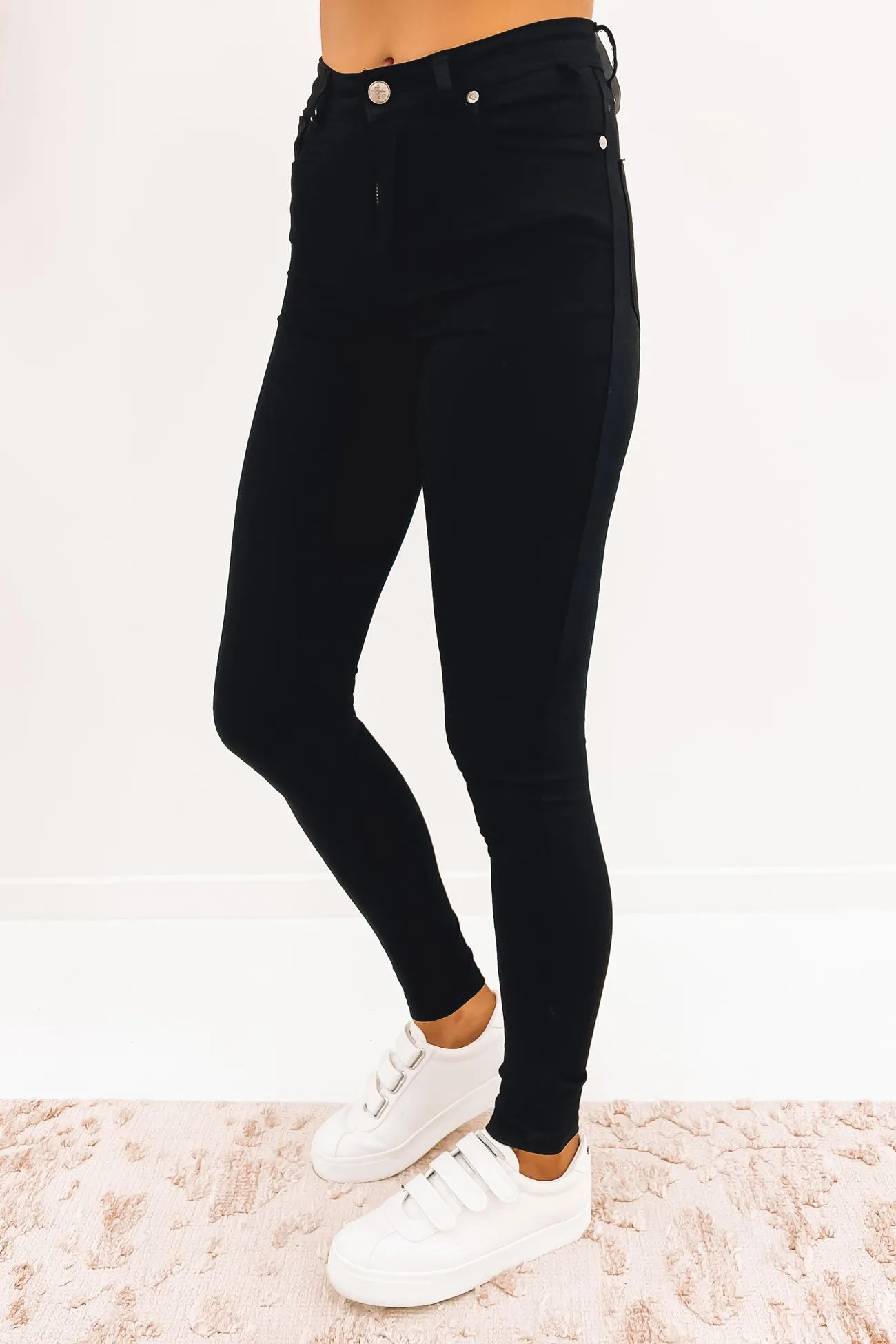 High Waisted Gelato Leg Stretch Black