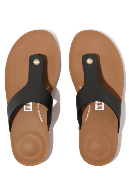 iQushion Leather Toe Post Sandal