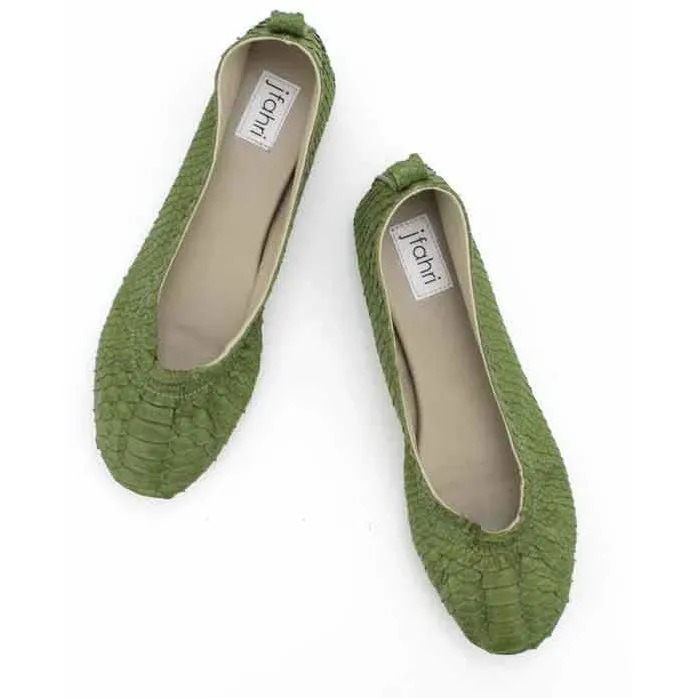 Jfahri Ballet Flats - Olive Green